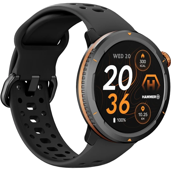 myPhone Hammer Watch 2 lite múdre hodinky oranžovo-čierne - Inteligentné hodinky - Obrázok P3XF000N01