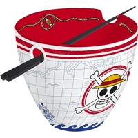 Miska na ramien s paličkami One Piece - Monkey D. Luffy 370 ml - Misky
