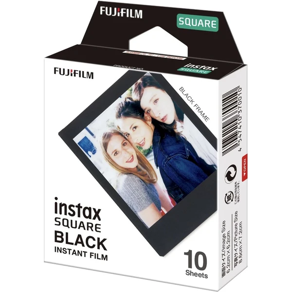Fujifilm Instax Square Black film (10 ks) - Filmy pre instantné fotoaparáty - Obrázok P3Z6000O01