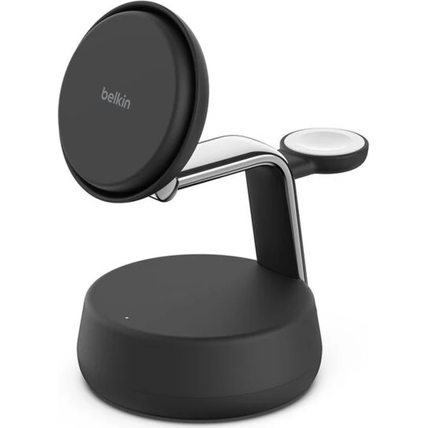 Belkin UltraCharge™ PRO Qi2 25W 3v1 MagSafe nabíjačka pre iPhone/Apple Watch/AirPods tmavo šedá - Nabíjačky - Obrázok P3ZM000K01