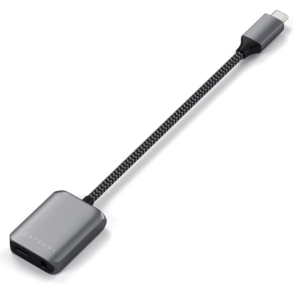 Satechi USB-C -> USB-C/3,5mm redukcia vesmírne šedá - Káble a redukcie - Obrázok P4AT000501