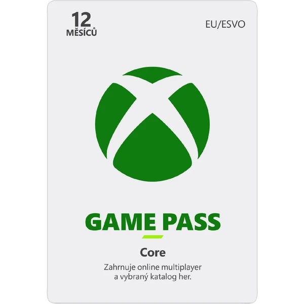 Microsoft Xbox Game Pass Core 12 mesiacov (AT) - Digitálne kredity - Hlavný obrázok