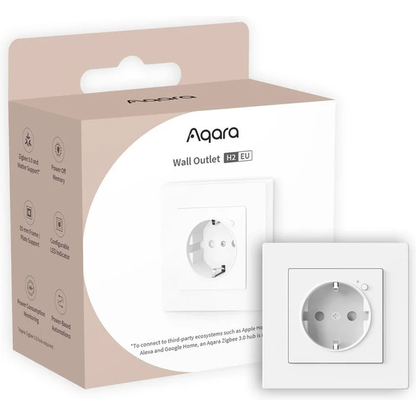 AQARA Wall Outlet H2 múdra zásuvka biela - Inteligentné zásuvky - Hlavný obrázok
