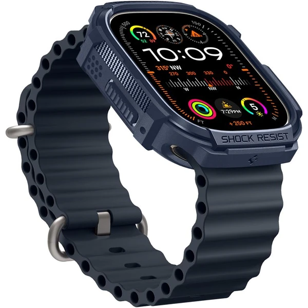 Spigen Rugged Armor kryt Apple Watch Ultra 3/2/1 (49mm) modrý - Puzdra - Obrázok P5A1000P01