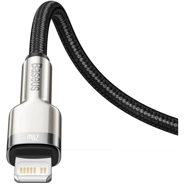 Baseus Cafule USB-C/Lightning napájací kábel 20W 0,25m čierny - Káble a redukcie - Obrázok P5R4000J01