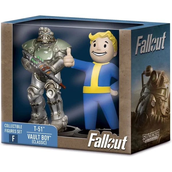 Set dvoch figúrok Syndicate Collectibles Fallout - T-51 & Vault Boy (Classic) 7 cm (Set F) - Figúrky - Obrázok P5UG000N01