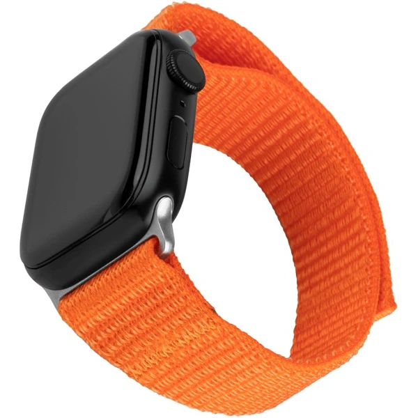 FIXED Nylon Sporty Strap remienok Apple Watch Ultra 49mm, oranžový - Remienky - Hlavný obrázok