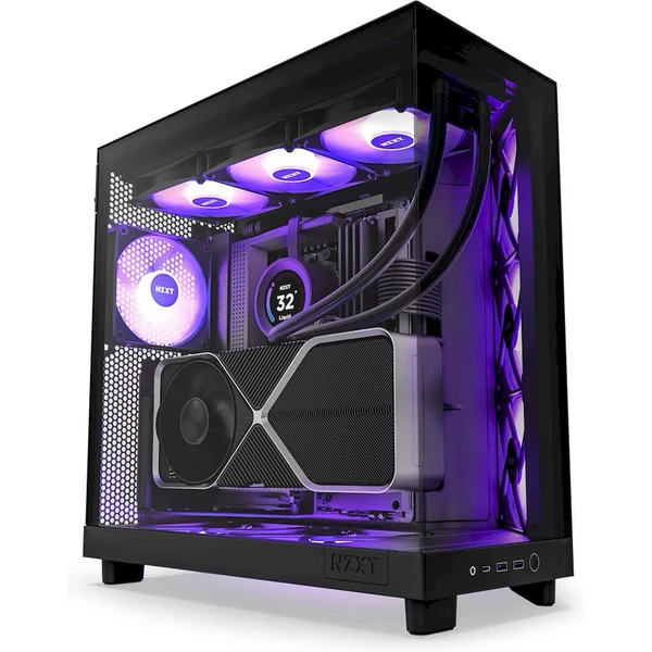NZXT H6 Flow RGB čierna - Počítačové skrine - Hlavný obrázok