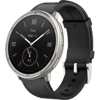 Amazfit Active 2 NFC kožené múdre hodinky čierne - Inteligentné hodinky