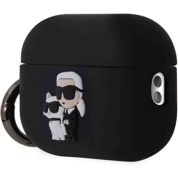 Karl Lagerfeld 3D Logo NFT Karl and Choupette puzdro AirPods Pro 2 čierne - Puzdra - Obrázok P6N6000701