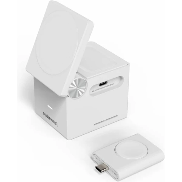 Cubenest 3in1 Magnetic Wireless charger E311 White - Nabíjačky - Obrázok P6S8000J01