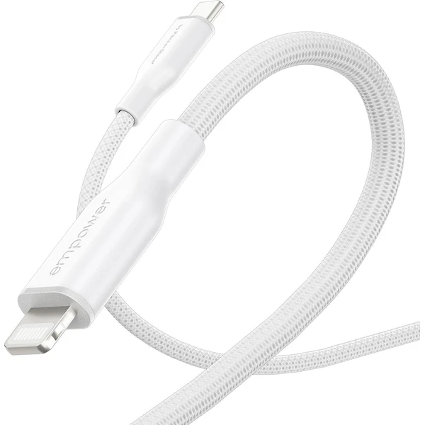 PanzerGlass USB-C/Lightning napájací kábel 60W 1,2m biely - Káble a redukcie - Obrázok P73J000K01