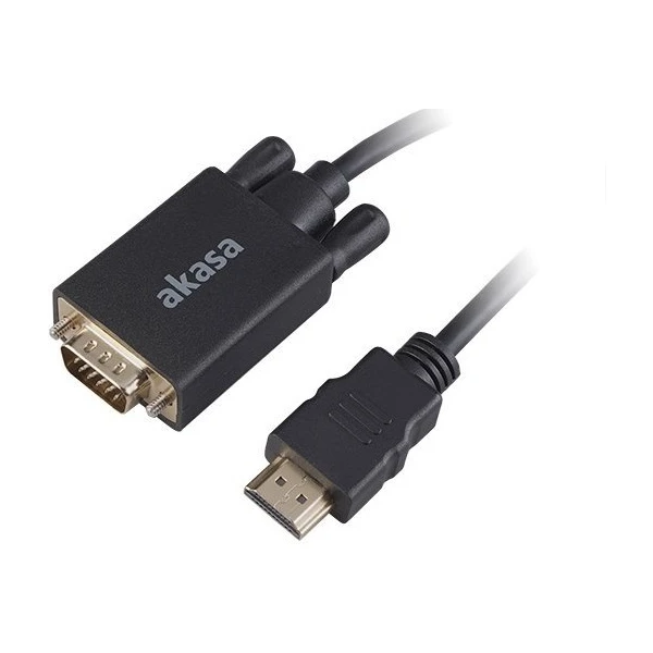 Akasa HDMI/VGA kábel 2m čierny - Káble a redukcie - Obrázok P75X600301