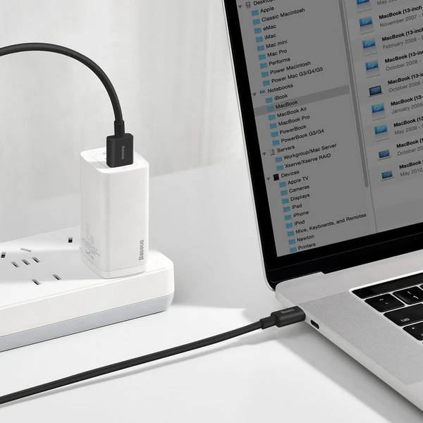 Baseus Superior USB-A/USB-C napájací kábel 66W 1m čierny - Káble a redukcie - Obrázok P76E300401