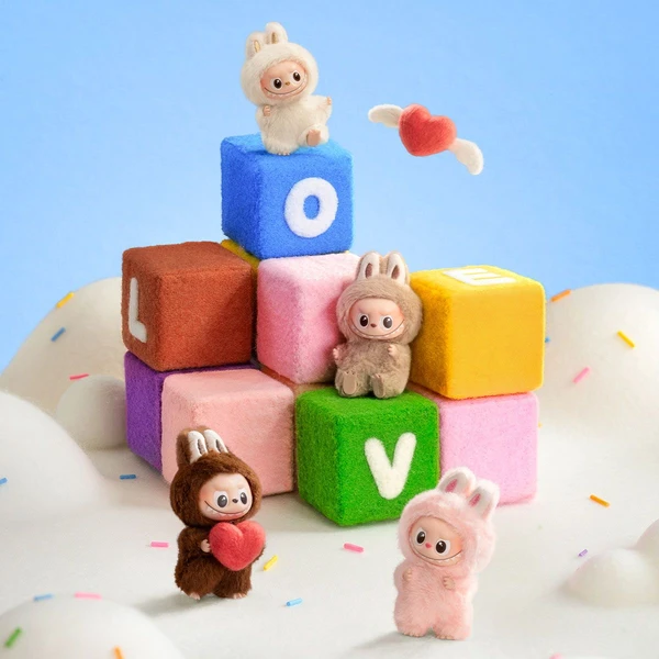 POP MART Labubu Monsters - Pin For Love Series Blind box (N-Z) - Figúrky - Obrázok P77H000K01