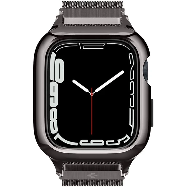 Spigen Metal Fit Pro remienok s puzdrom Apple Watch 9/8/7 (45mm) grafitový - Remienky - Obrázok P7D5000L01