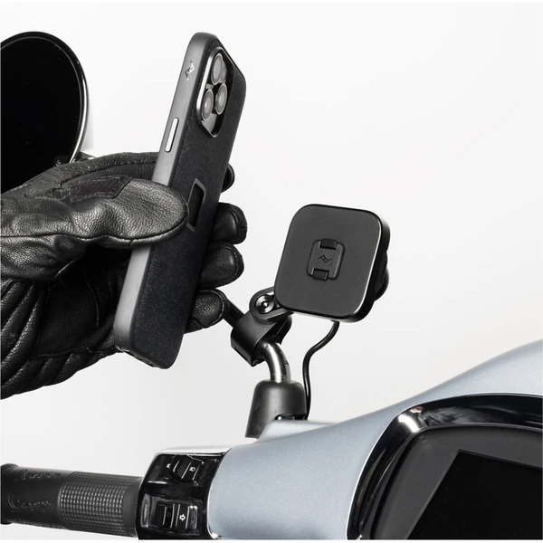 Peak Design Motorcycle Mirror Mount MagSafe/Qi2 držiak na motorku čierny (s nabíjaním) - Držiaky - Obrázok P7DE000O01