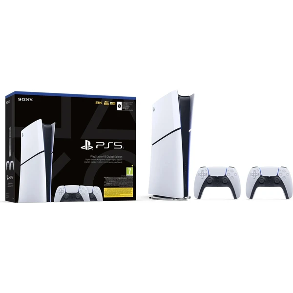 PlayStation 5 Digital Edition 825GB + DualSense Wireless Controller biely - Konzoly - Hlavný obrázok