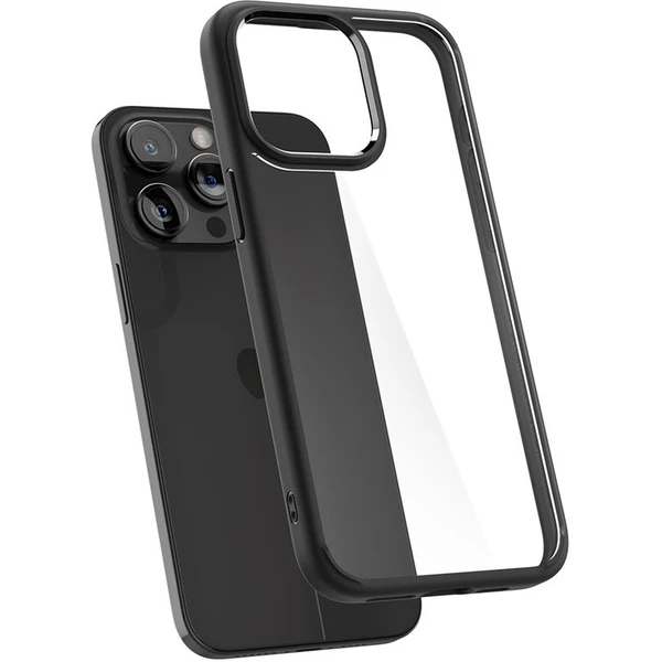 Spigen Crystal Hybrid kryt iPhone 15 Pro matne čierny - Puzdra - Obrázok P7U8000601
