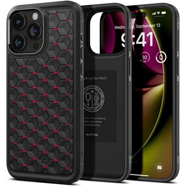 Spigen Cryo Armor kryt iPhone 15 Pro Max červený - Puzdra - Hlavný obrázok