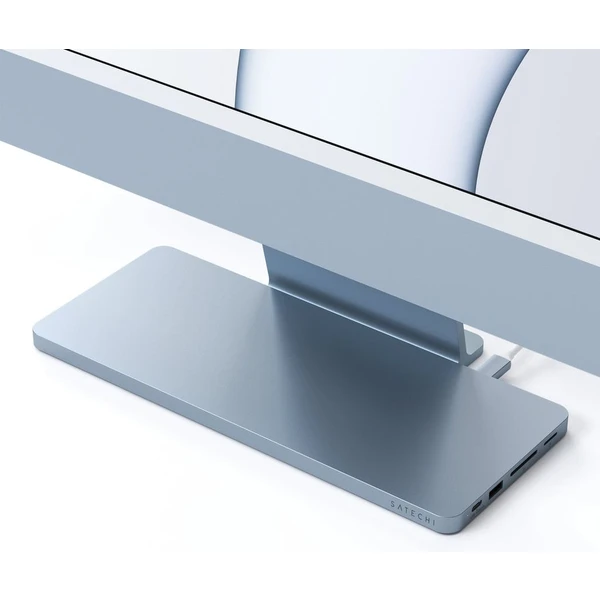 Satechi USB-C dokovacia stanica pre Apple iMac 24" modrá - Dokovacie stanice - Obrázok P7XXF00101