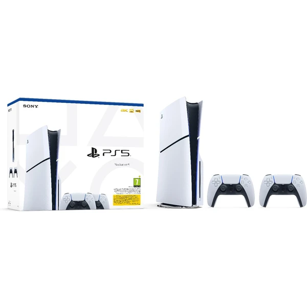 PlayStation 5 + DualSense Wireless Controller biely (verzia slim) - Konzoly - Hlavný obrázok