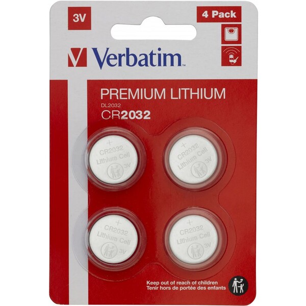 E-shop Verbatim CR2032 (gombíková) lítiová batéria (4 ks)