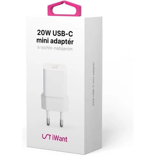 iWant USB-C PD MINI II sieťová nabíjačka s rýchlonabíjaním 20W biela - Nabíjačky - Obrázok P8H0000L01