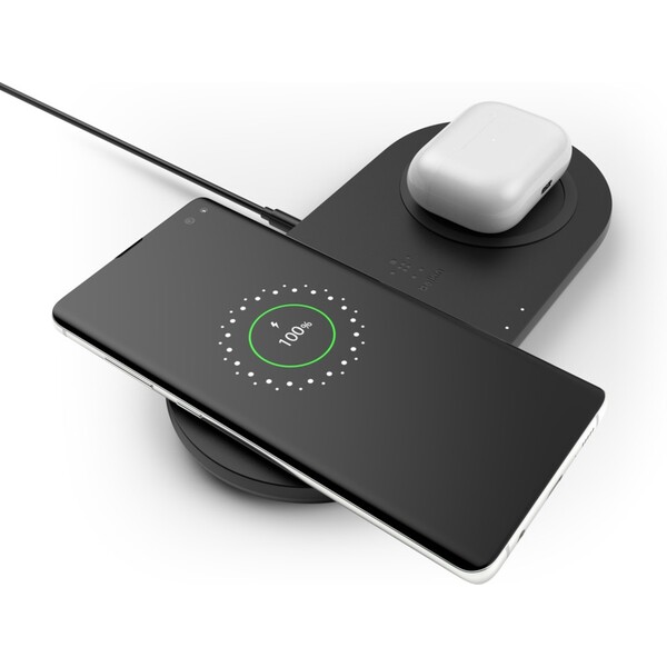 Belkin BOOST CHARGE duálna 10W bezdrôtová nabíjačka čierna