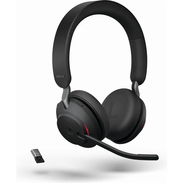 Jabra Evolve2 65 USB-A Black MS teams Stereo - Slúchadlá - Hlavný obrázok