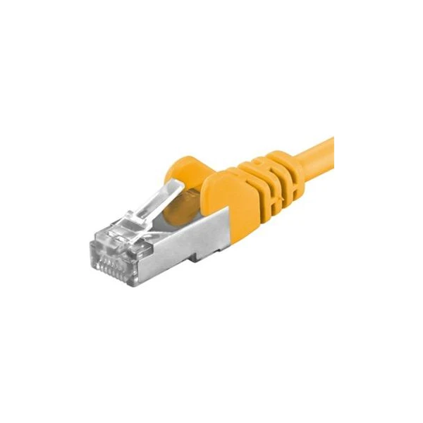 PremiumCord RJ45/RJ45 Cat6a S-FTP patch kábel 3m žltý - Káble a redukcie - Hlavný obrázok