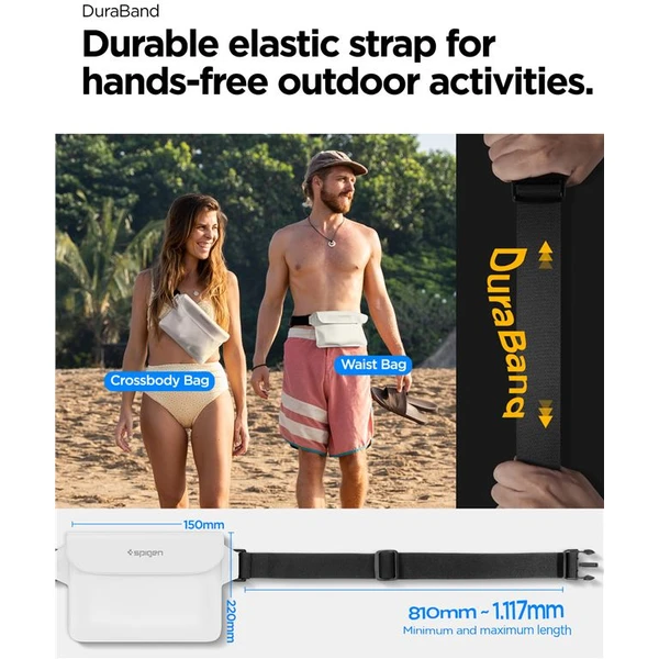 Spigen Aqua Shield WaterProof Waist Bag A620 2 Pack biely - Puzdra - Obrázok P9N5000701