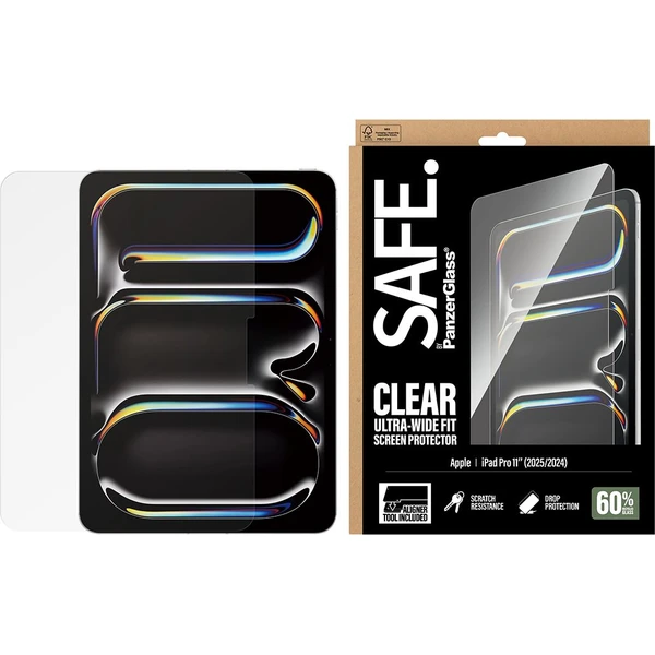 PanzerGlass® SAFE sklo s inštalačným rámčekom Apple iPad Pro 11" (2024/2025) - Ochranné fólie a sklo - Obrázok P9XL000K01
