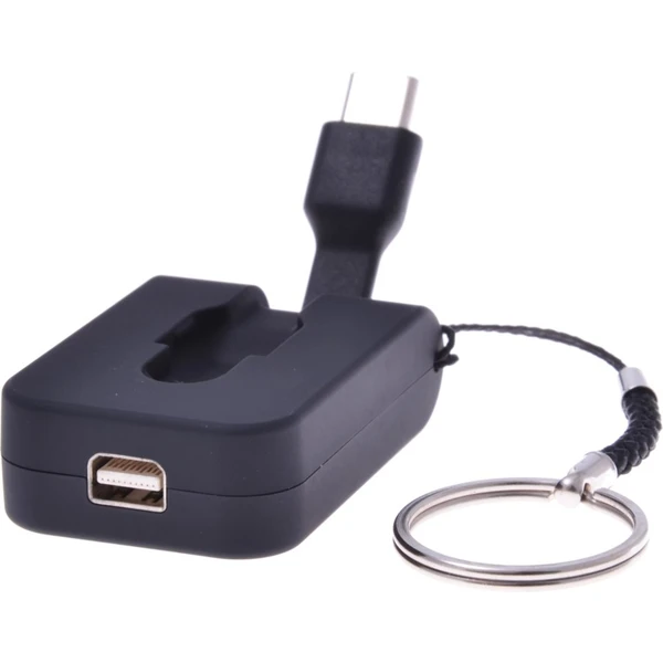 PremiumCord USB-C/Mini DisplayPort redukcia čierna - Káble a redukcie - Hlavný obrázok