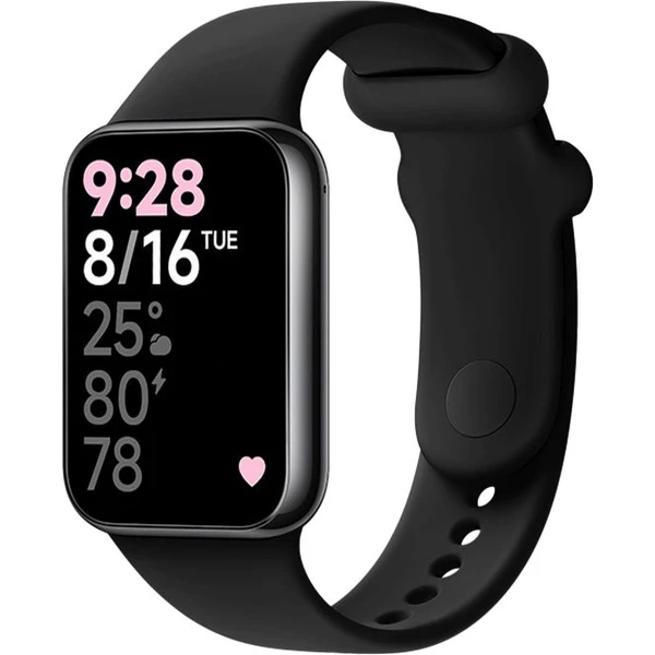 FIXED silikónový remienok Xiaomi Smart Band 8 Pre čierny - Remienky - Hlavný obrázok