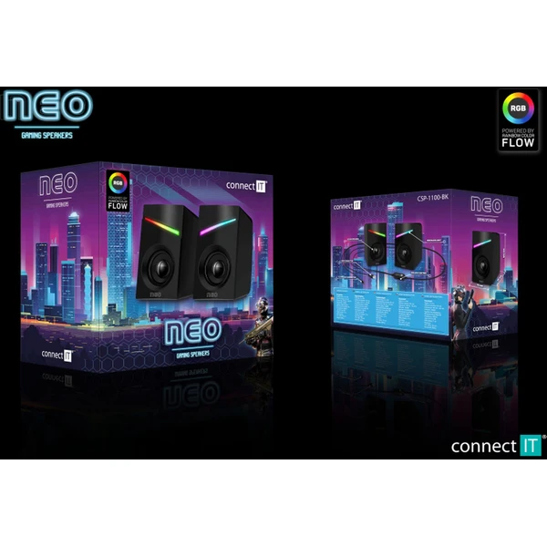 CONNECT IT NEO PC reproduktory čierne - Reproduktory - Obrázok PAN0000P01