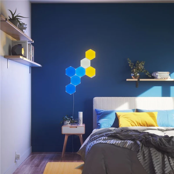 Nanoleaf Shapes Hexagons Smarter Kit 15 Panels - Inteligentné osvetlenie - Obrázok PAZ3600301