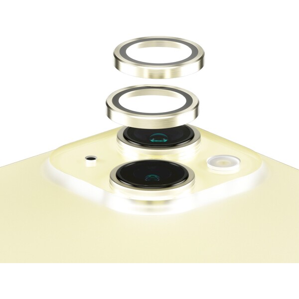 E-shop PanzerGlass HoOps ochranné krúžky Apple iPhone 15/15 Plus - žltý hliník