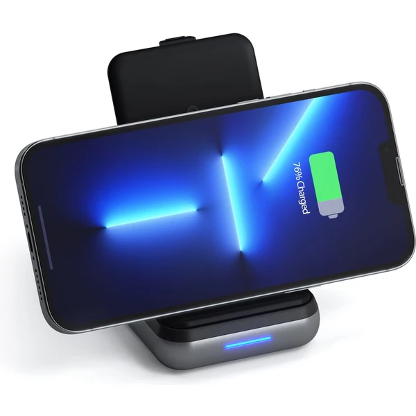 Satechi Powerbanka s bezdrôtovou nabíjačkou 10 000 mAh vesmírne šedá - Nabíjačky - Obrázok PBH8000601