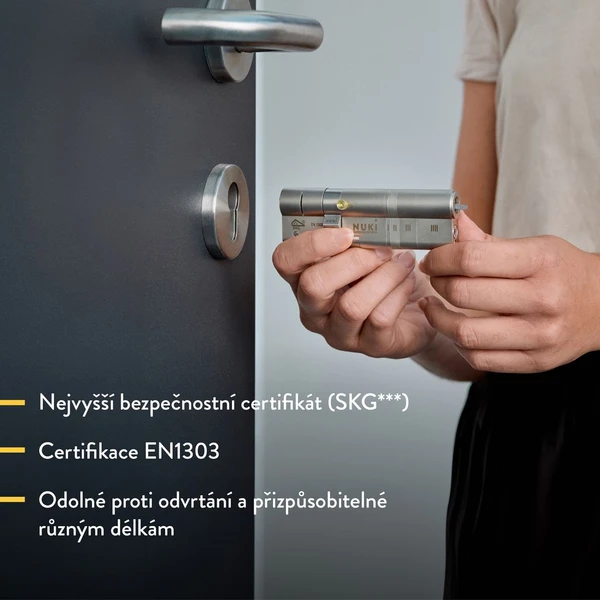 NUKI Smart Lock Ultra šikovný zámok s podporou Matter strieborný - Inteligentné zámky - Obrázok PBUC000K01