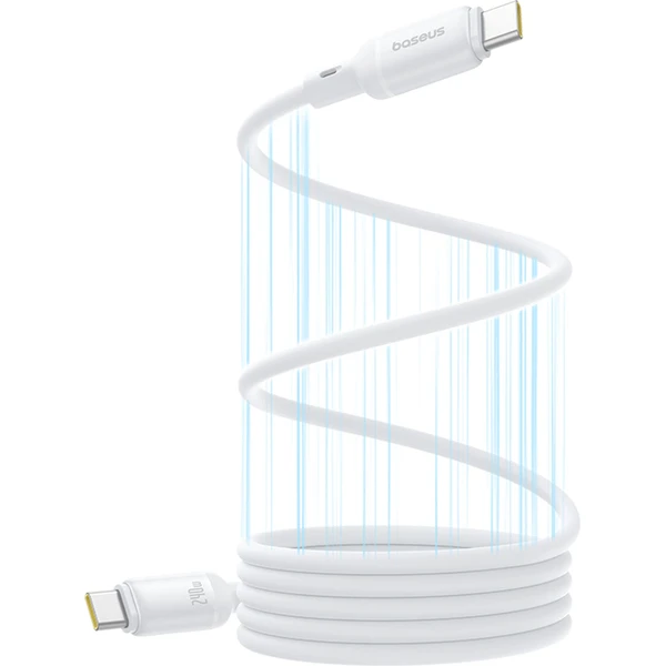Dátový kábel Baseus PicoGo magnetic USB-C/USB-C 1m 240W biely - Káble - Obrázok PCGE000L01