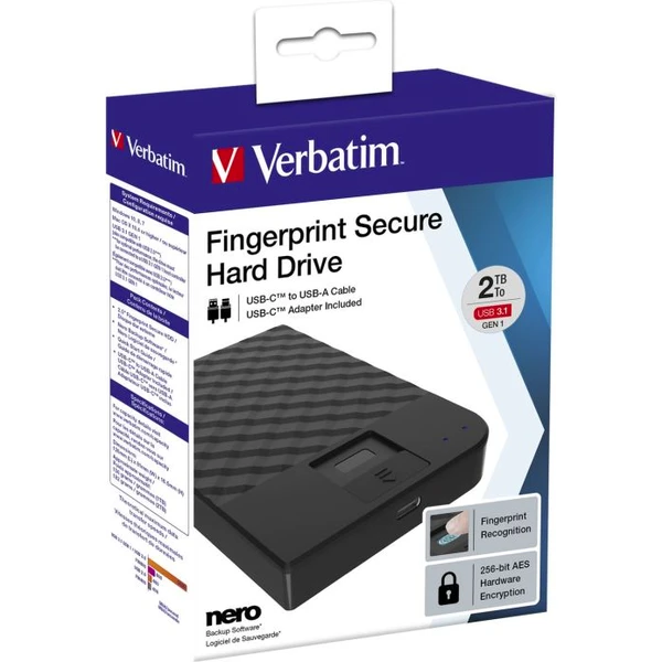 VERBATIM Store 'n' Go HDD 2TB USB 3.1/USB-C - Pevné disky - Obrázok PCL8700301