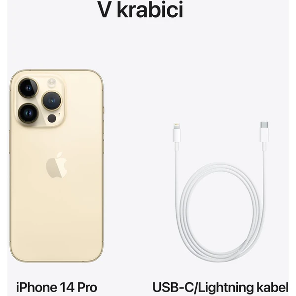 Apple iPhone 14 Pro 512GB zlatý (Kategória B) - Mobilné telefóny - Obrázok PDLG300401