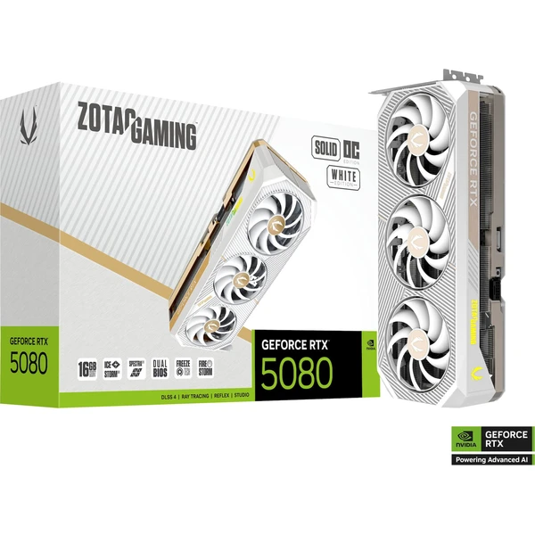 ZOTAC NVIDIA GeForce RTX 5080 SOLID OC White Edition - Grafické karty - Obrázok PDLI000K01