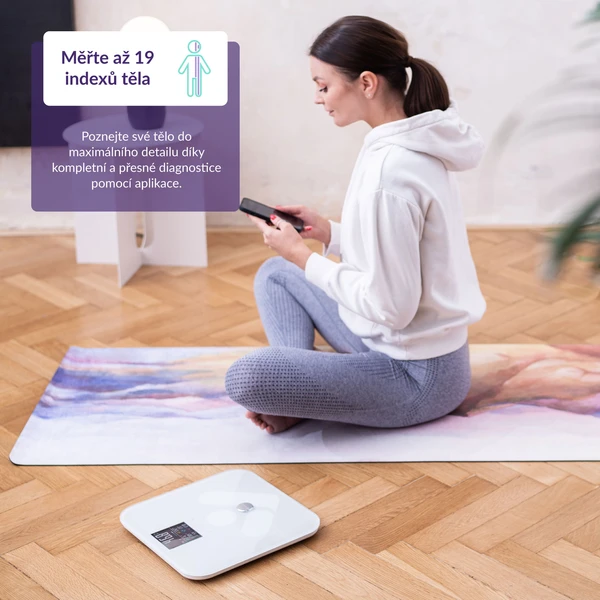 TrueLife FitScale W7 BT múdra váha biela - Inteligentné váhy - Obrázok PEE0000N01