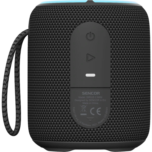 Sencor Sirius 2 Mini prenosný reproduktor, čierny - Reproduktory - Obrázok PEU2000L01
