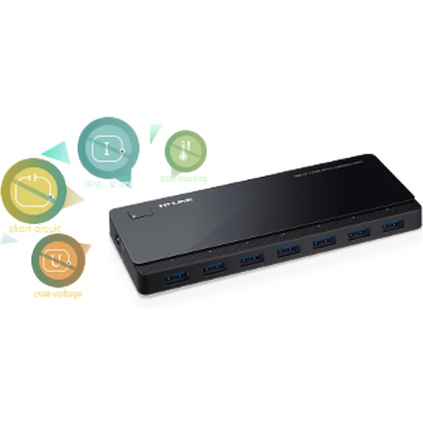TP-Link UH700 HUB 7v1, čierny - USB huby - Obrázok PFGFF00101