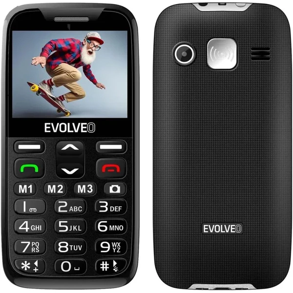 EVOLVEO EasyPhone XR mobilný telefón pre seniorov s nabíjacím stojanom čierna - Mobilné telefóny - Hlavný obrázok