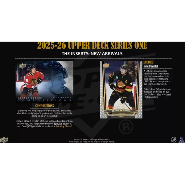 Hokejové karty 2025-26 Upper Deck Series 1 Hockey Hobby Balíček - Hokejové karty - Obrázok PG4K000K01