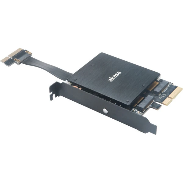 Akasa duálny RGB adaptér M.2 SSD do PCIe x4 (AK-PCCM2P-04) - Radiče - Obrázok PG6X600301